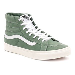 Sea green high top Vans sneakers NWOT